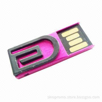 Promotional mini clip USB flash drives